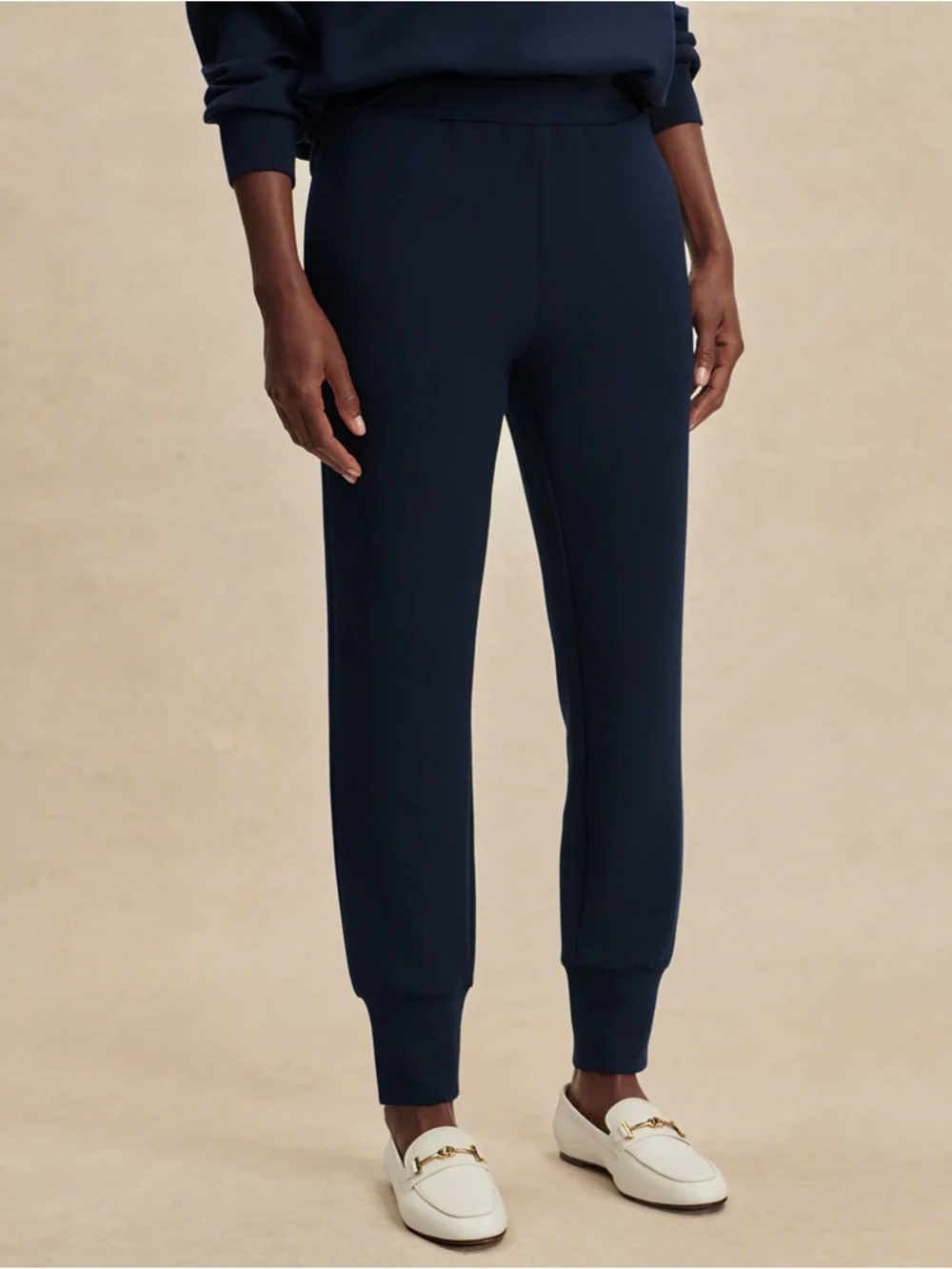 NWT Varley The Slim Cuff Pants 25” Navy - Picture 2 of 5